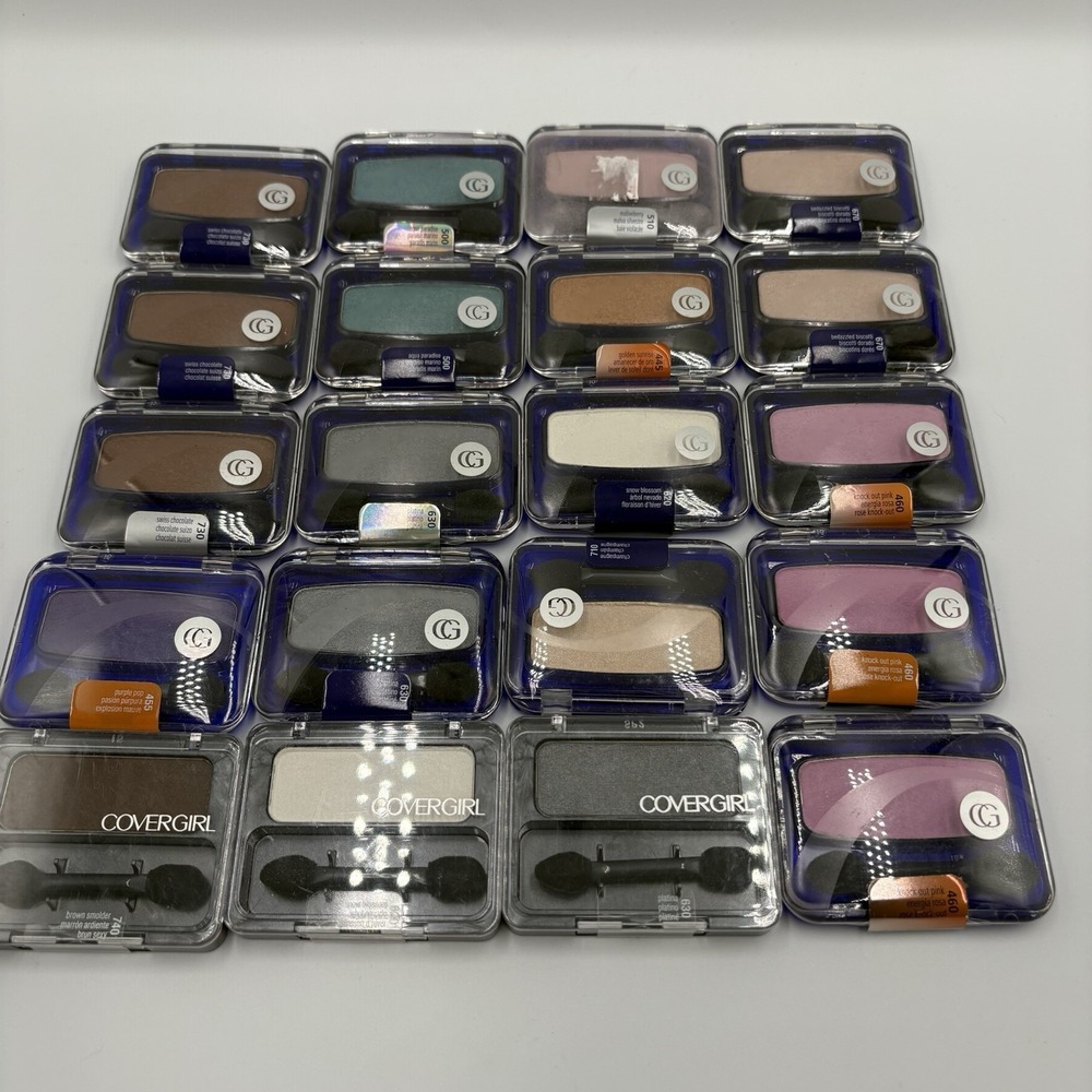 Lot Of 20 Vintage 2000"s Cover Girl Eye Enhancers Single Shadows Various Colors